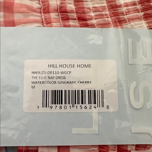 Hill House Ellie Nap Dress. Watercolor Gingham - Cherry. M. NWT. - Picture 6 of 6